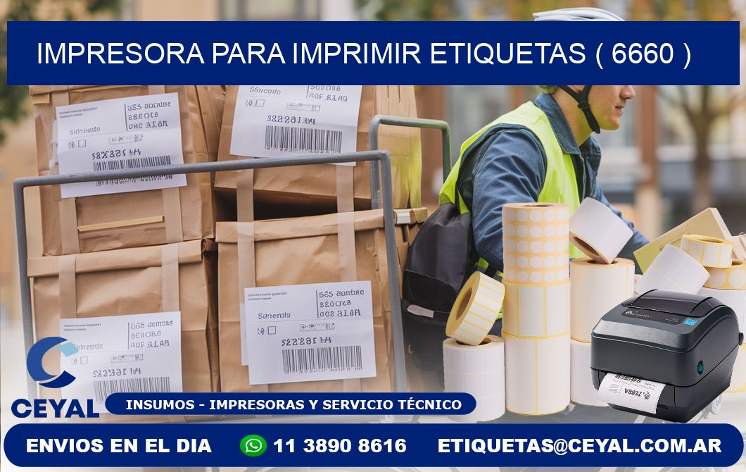 IMPRESORA PARA IMPRIMIR ETIQUETAS ( 6660 )