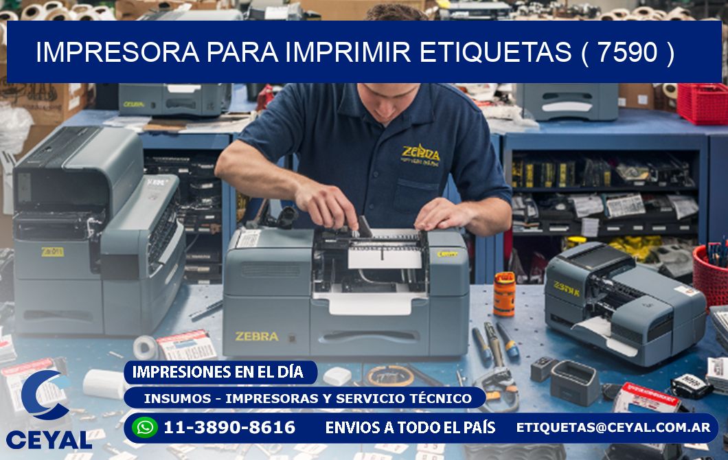 IMPRESORA PARA IMPRIMIR ETIQUETAS ( 7590 )