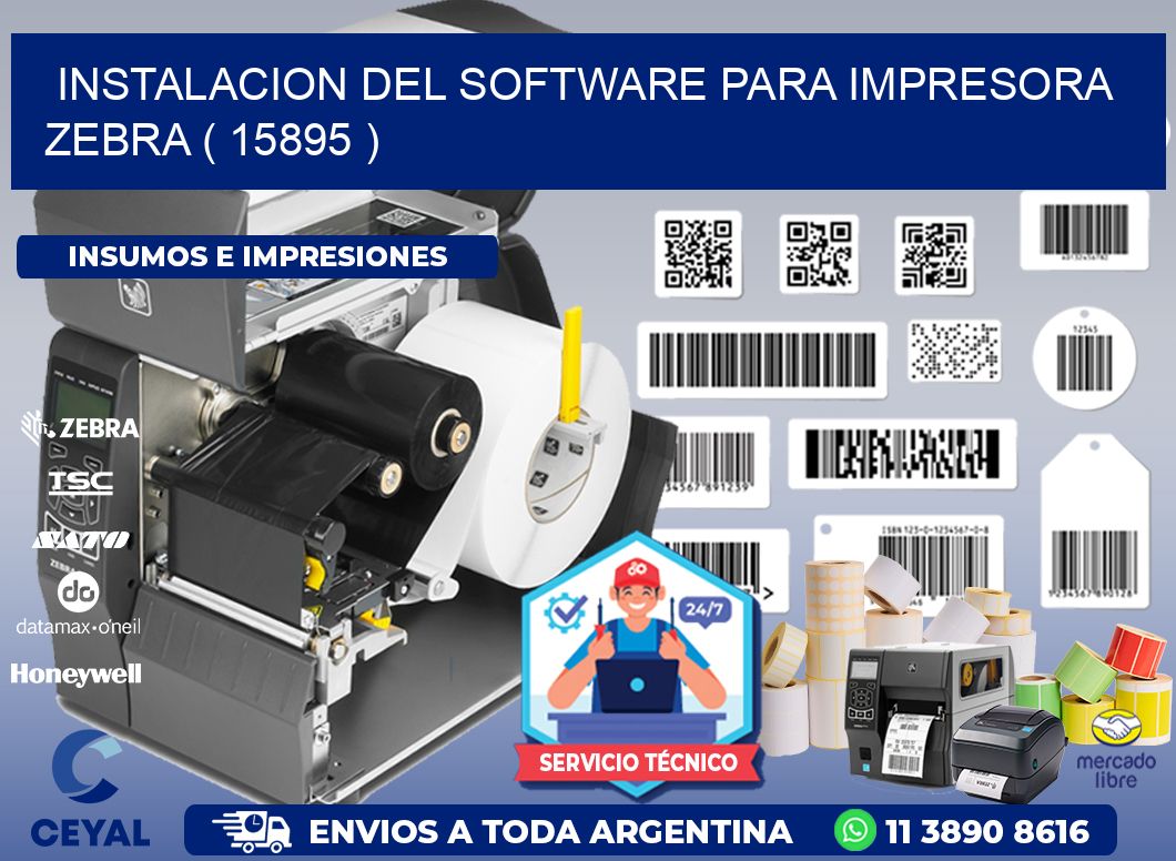 INSTALACION DEL SOFTWARE PARA IMPRESORA ZEBRA ( 15895 )