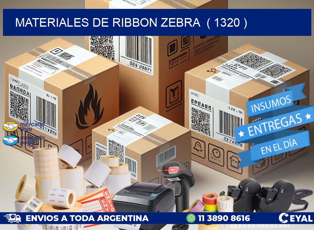 MATERIALES DE RIBBON ZEBRA ( 1320 )