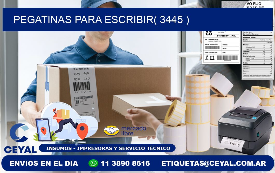 PEGATINAS PARA ESCRIBIR( 3445 )