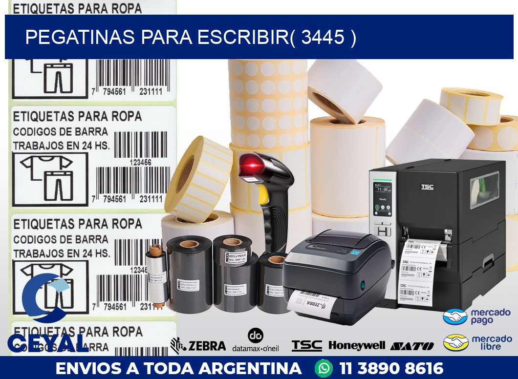 PEGATINAS PARA ESCRIBIR( 3445 )