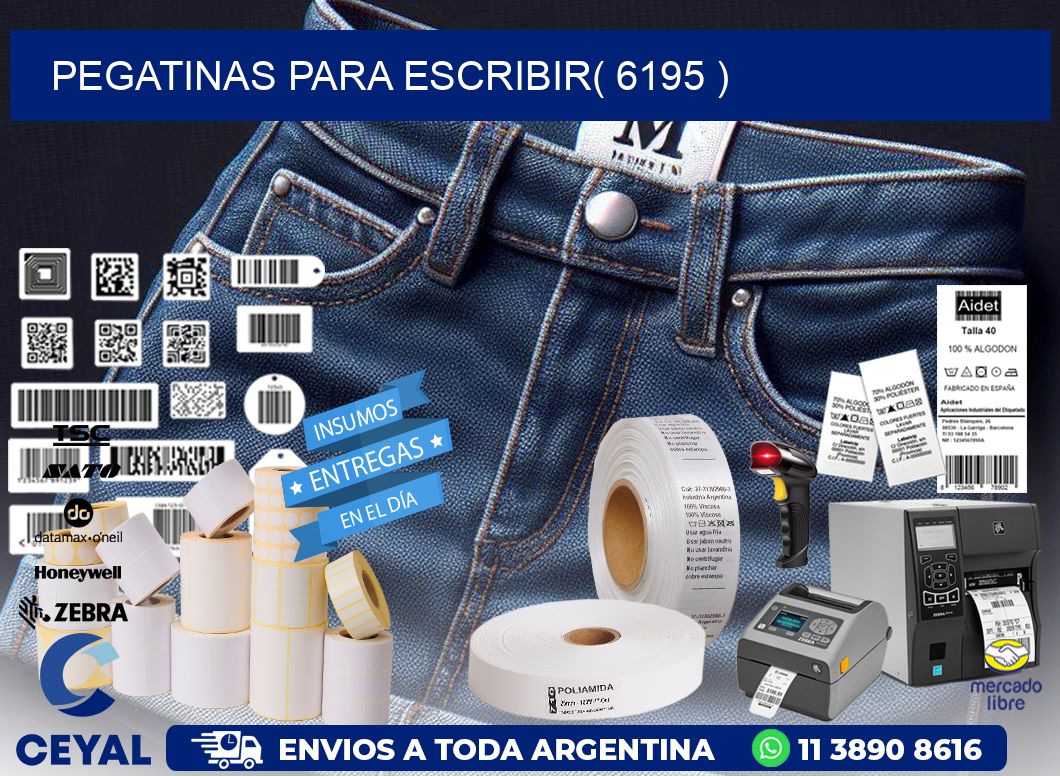 PEGATINAS PARA ESCRIBIR( 6195 )