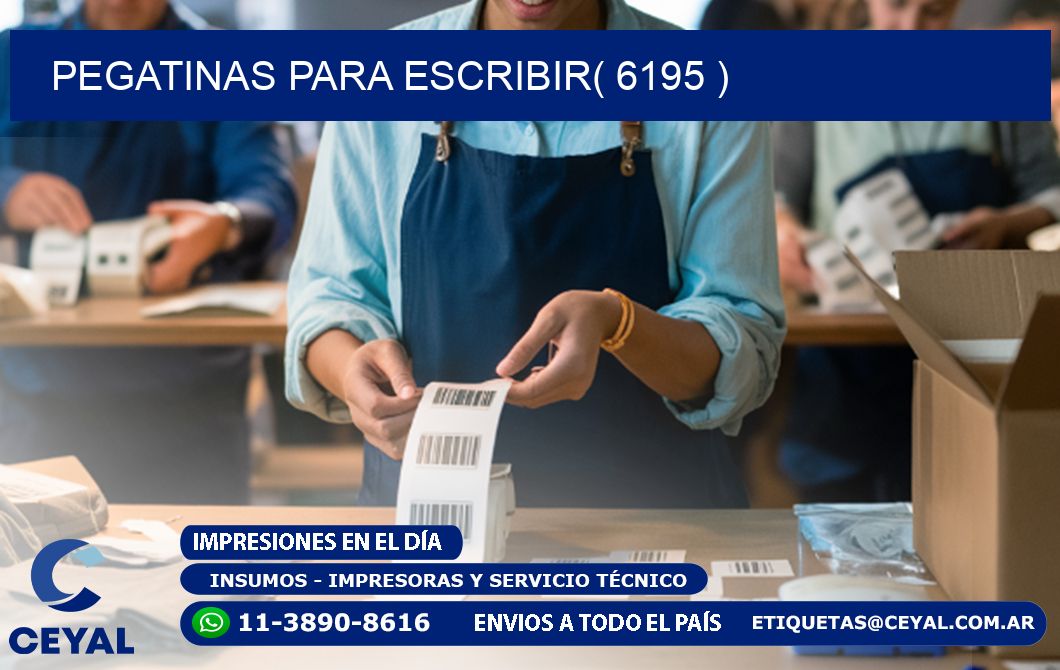 PEGATINAS PARA ESCRIBIR( 6195 )