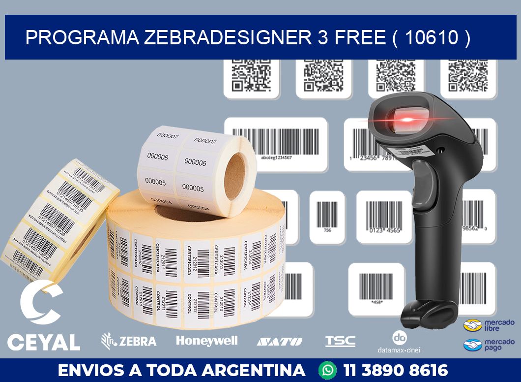 PROGRAMA ZEBRADESIGNER 3 FREE ( 10610 )