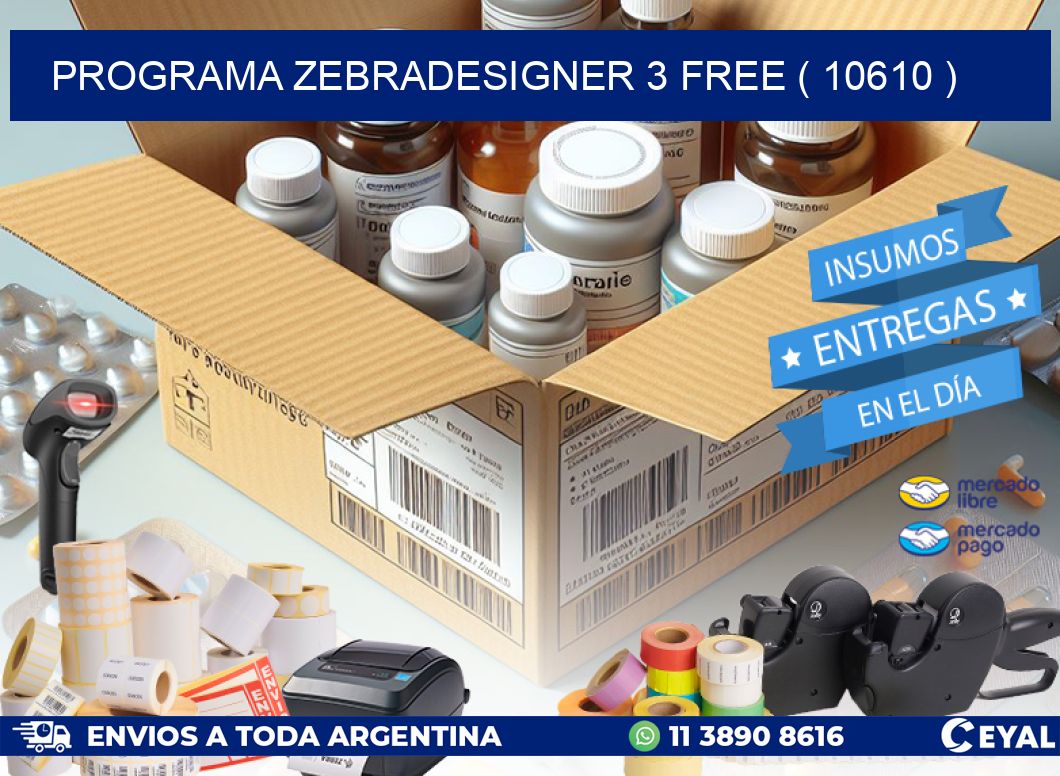 PROGRAMA ZEBRADESIGNER 3 FREE ( 10610 )