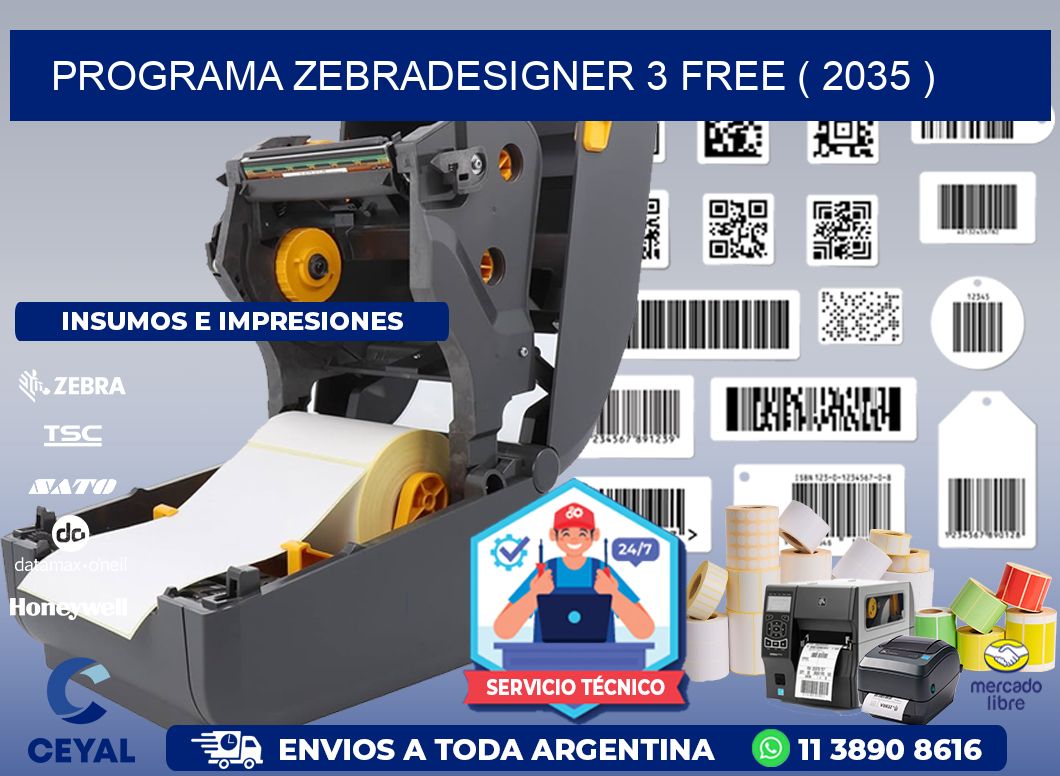 PROGRAMA ZEBRADESIGNER 3 FREE ( 2035 )