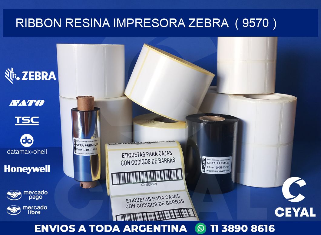 RIBBON RESINA IMPRESORA ZEBRA  ( 9570 )