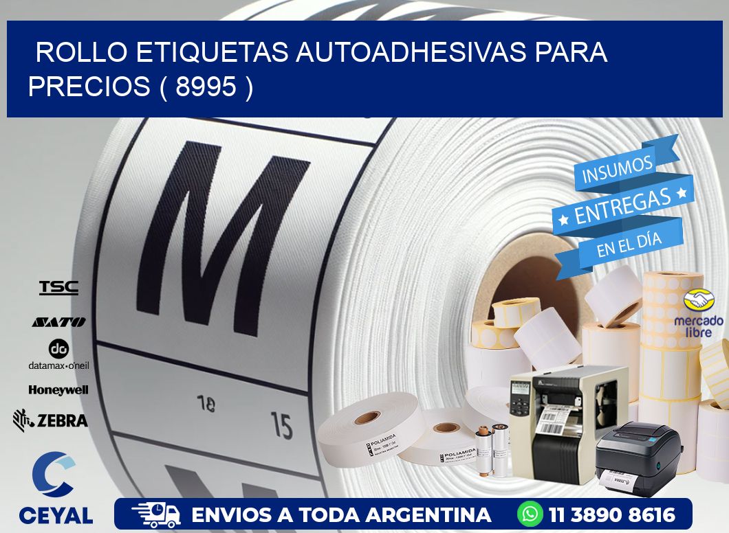 ROLLO ETIQUETAS AUTOADHESIVAS PARA PRECIOS ( 8995 )