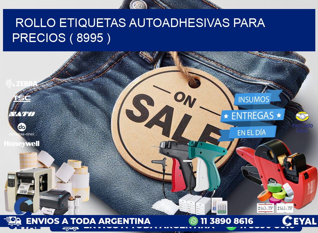 ROLLO ETIQUETAS AUTOADHESIVAS PARA PRECIOS ( 8995 )