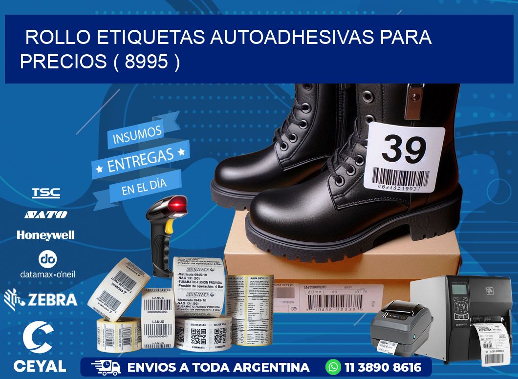 ROLLO ETIQUETAS AUTOADHESIVAS PARA PRECIOS ( 8995 )