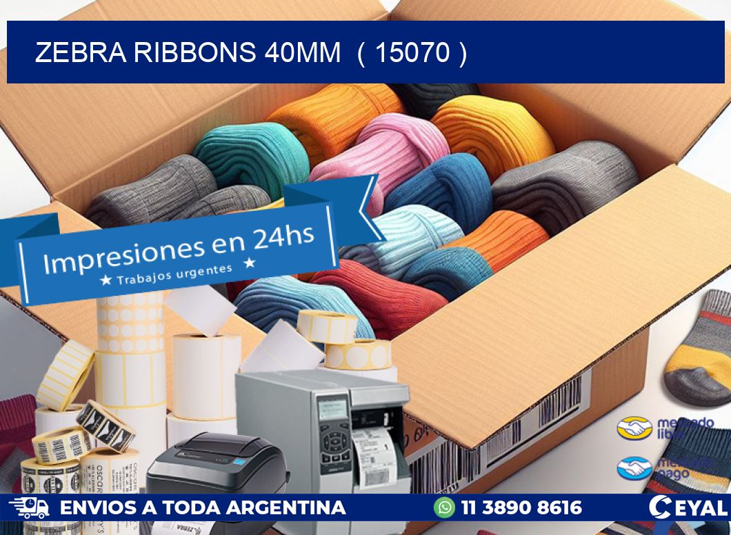 ZEBRA RIBBONS 40MM ( 15070 )
