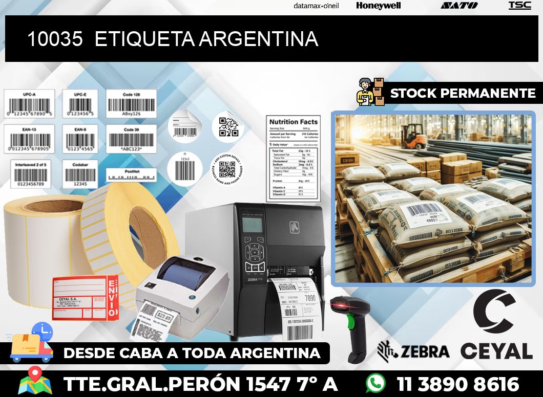 10035  ETIQUETA ARGENTINA