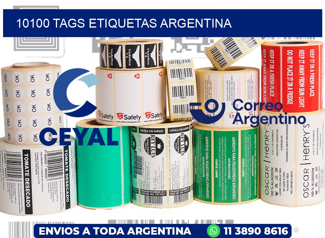 10100 TAGS ETIQUETAS ARGENTINA