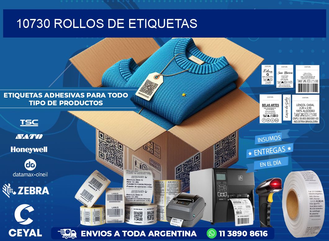 10730 ROLLOS DE ETIQUETAS