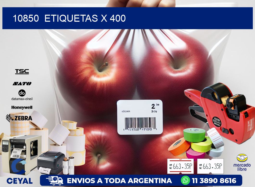 10850  ETIQUETAS X 400