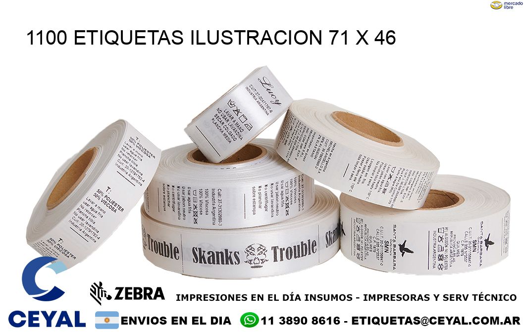 1100 ETIQUETAS ILUSTRACION 71 x 46