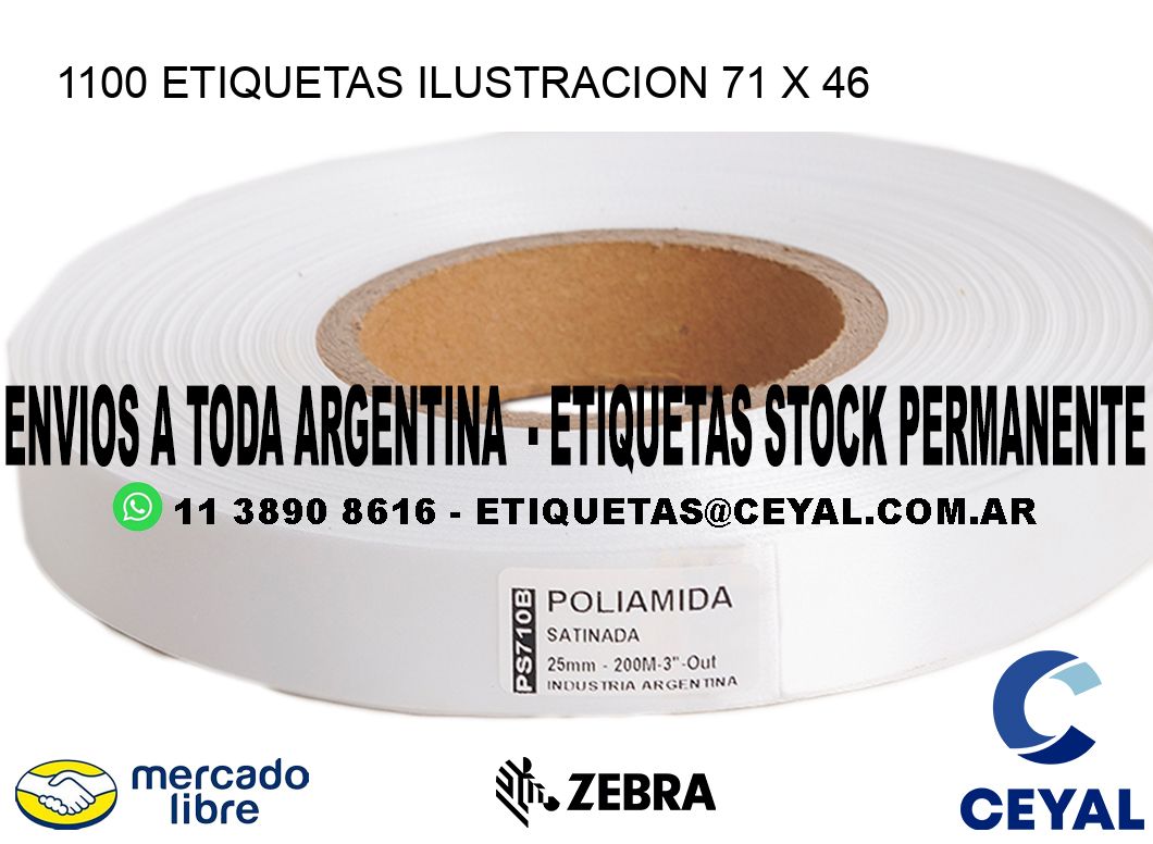 1100 ETIQUETAS ILUSTRACION 71 x 46
