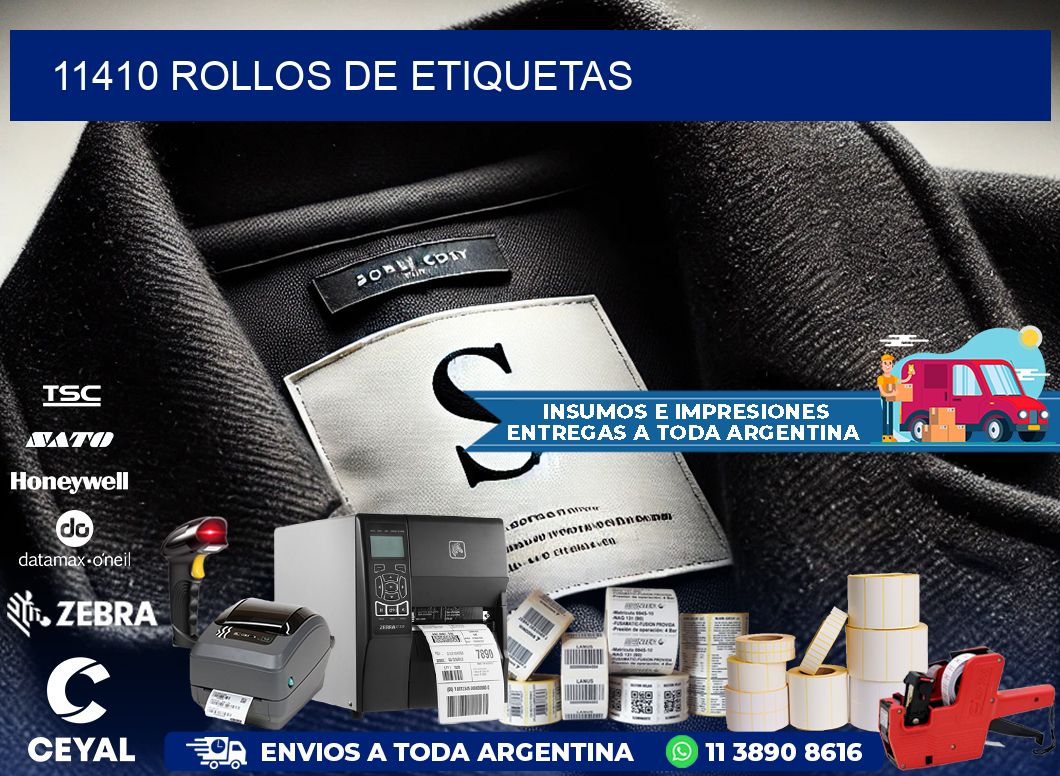 11410 ROLLOS DE ETIQUETAS