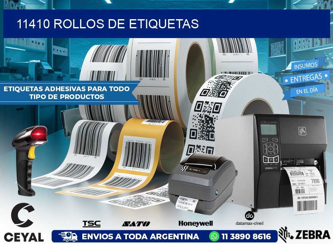 11410 ROLLOS DE ETIQUETAS