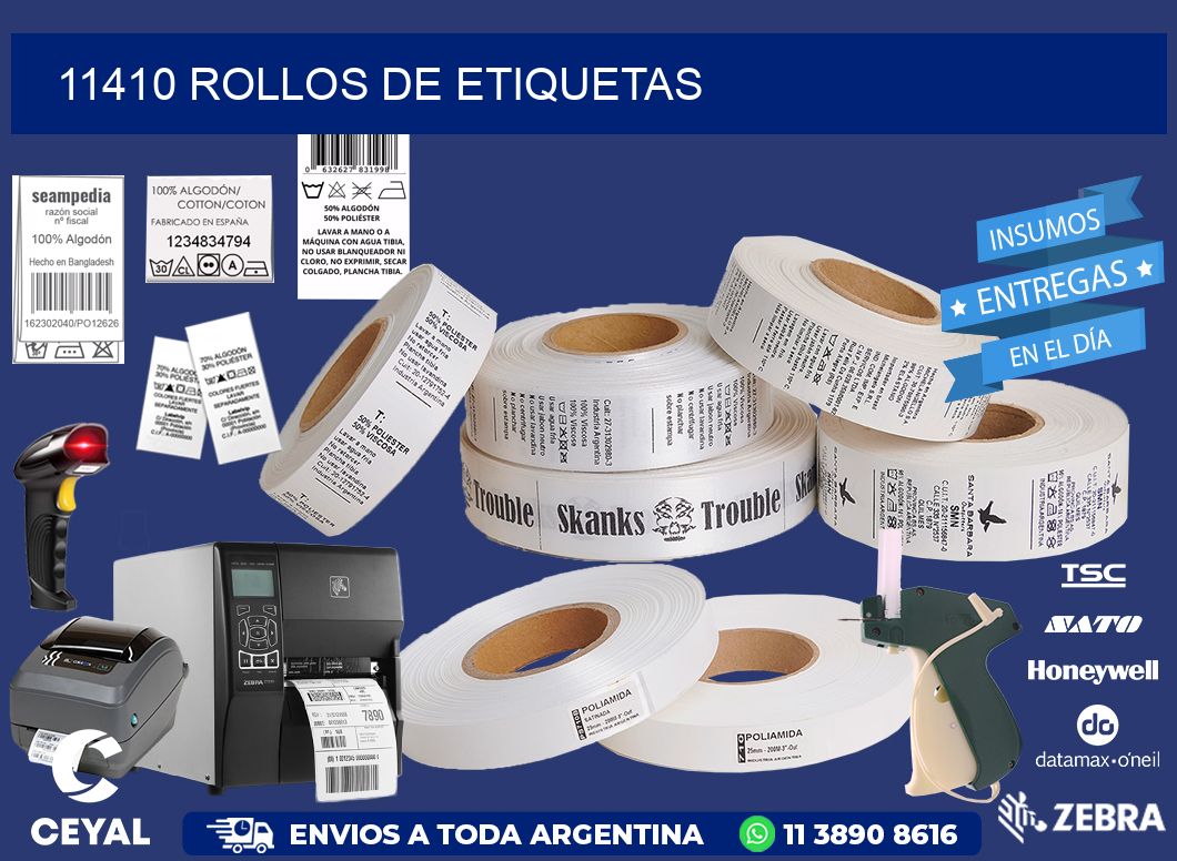 11410 ROLLOS DE ETIQUETAS