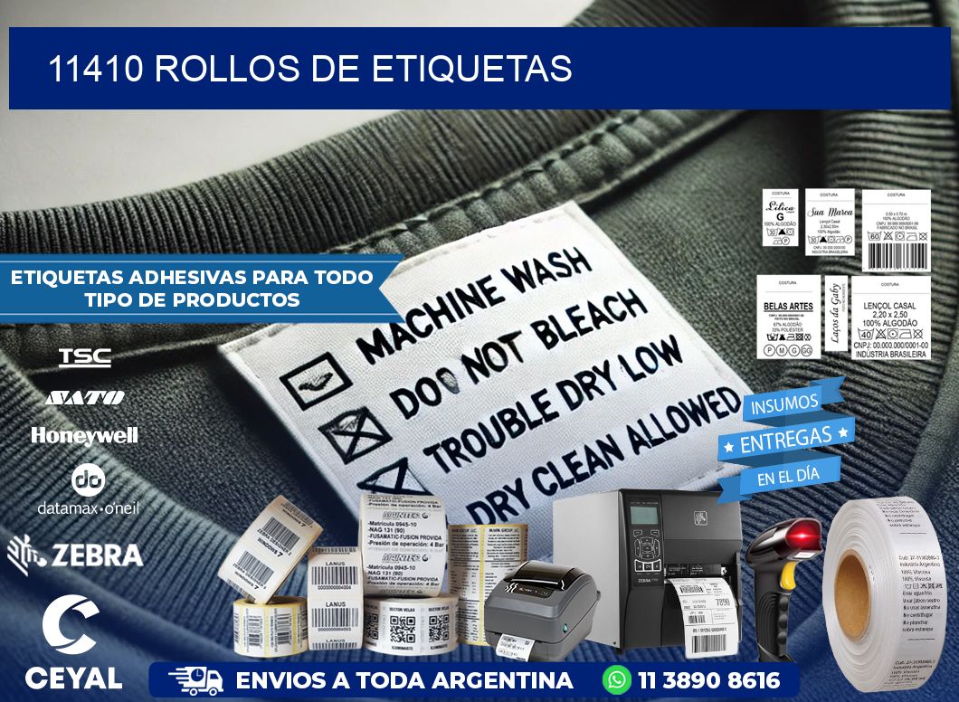 11410 ROLLOS DE ETIQUETAS