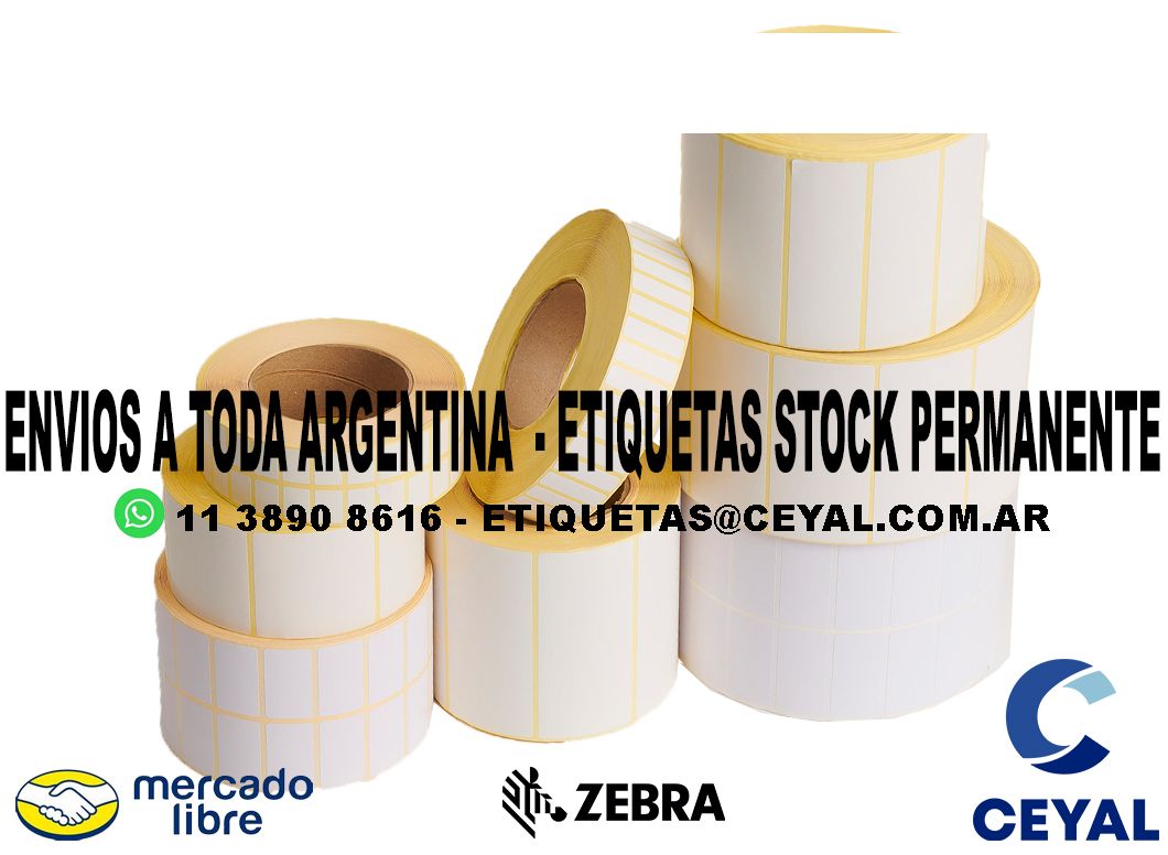 1200 ETIQUETAS PEGATINA 43 x 32 x 5000