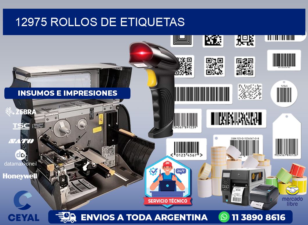 12975 ROLLOS DE ETIQUETAS
