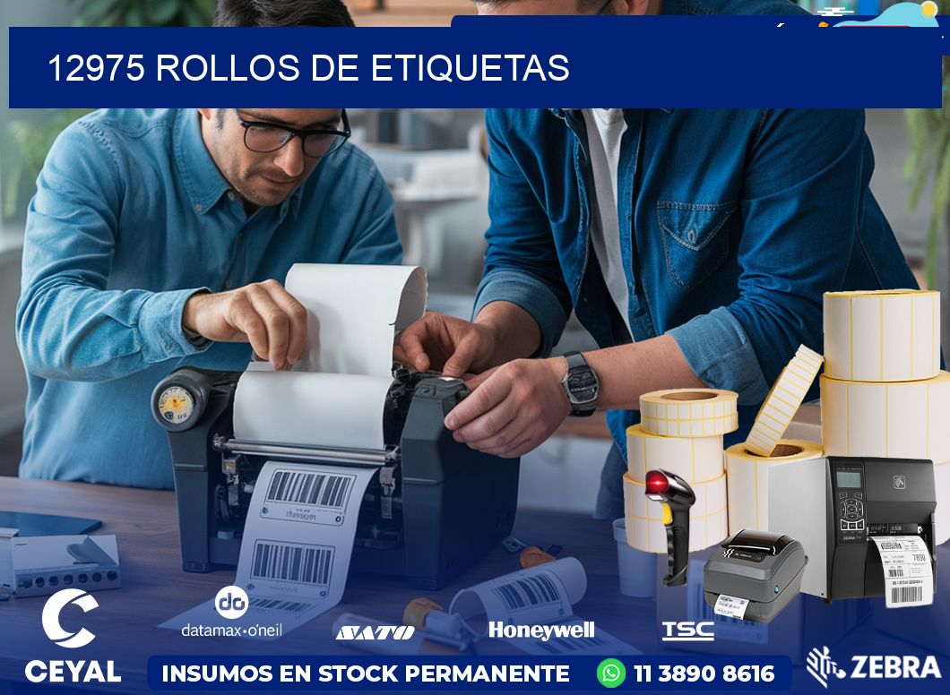12975 ROLLOS DE ETIQUETAS