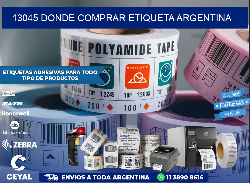 13045 DONDE COMPRAR ETIQUETA ARGENTINA