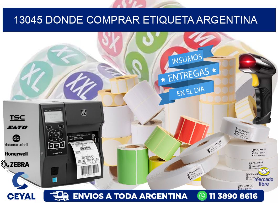 13045 DONDE COMPRAR ETIQUETA ARGENTINA