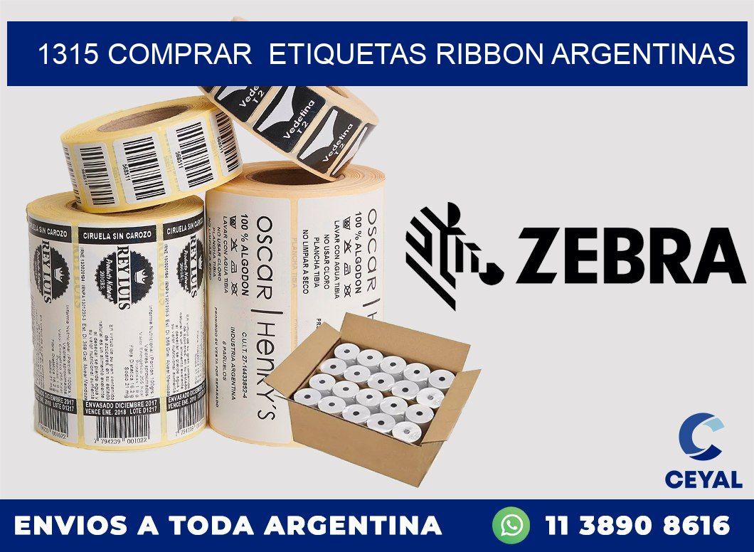1315 COMPRAR ETIQUETAS RIBBON ARGENTINAS