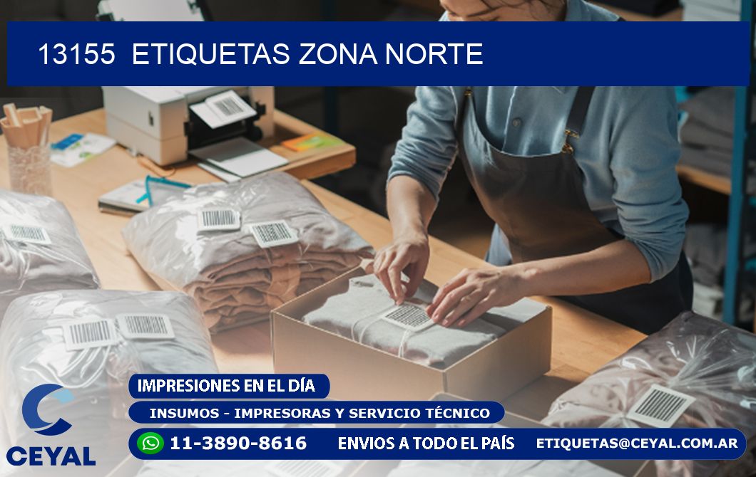 13155  ETIQUETAS ZONA NORTE