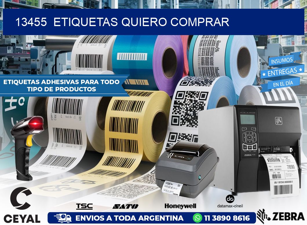 13455 ETIQUETAS QUIERO COMPRAR