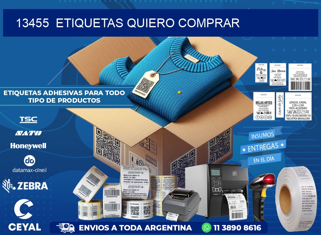 13455 ETIQUETAS QUIERO COMPRAR