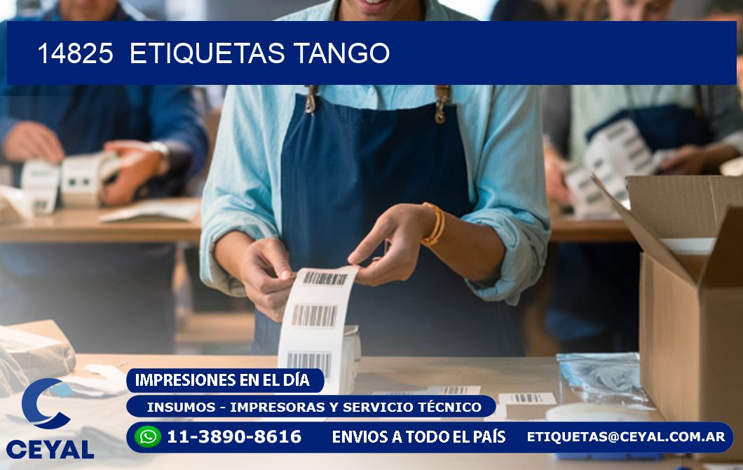 14825  ETIQUETAS TANGO