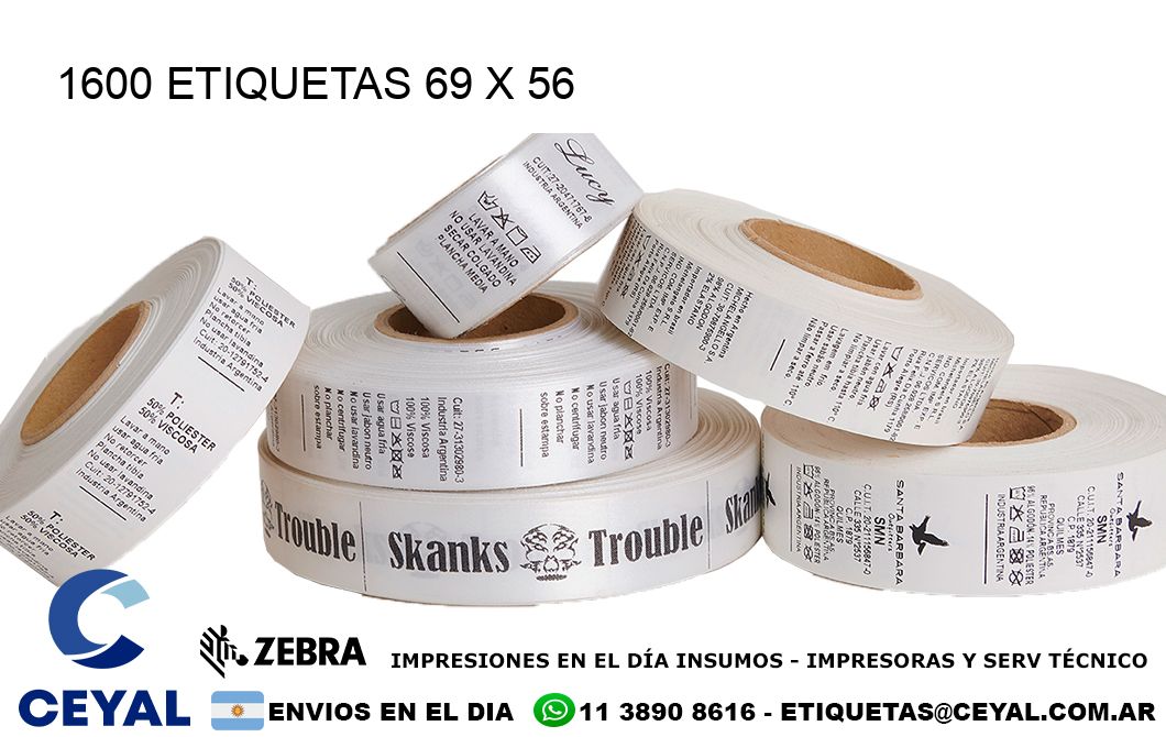 1600 ETIQUETAS 69 x 56