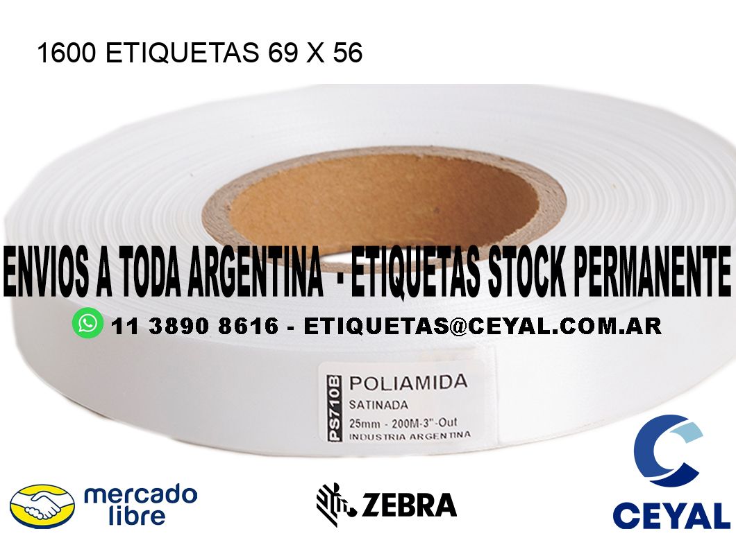 1600 ETIQUETAS 69 x 56