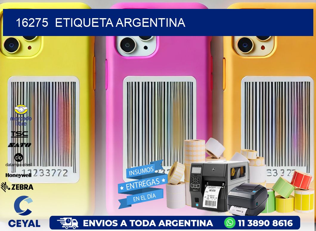 16275  ETIQUETA ARGENTINA