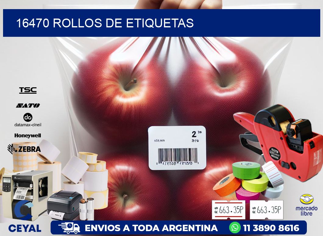 16470 ROLLOS DE ETIQUETAS
