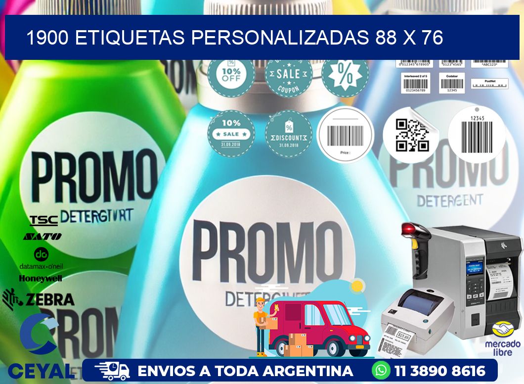 1900 ETIQUETAS PERSONALIZADAS 88 x 76