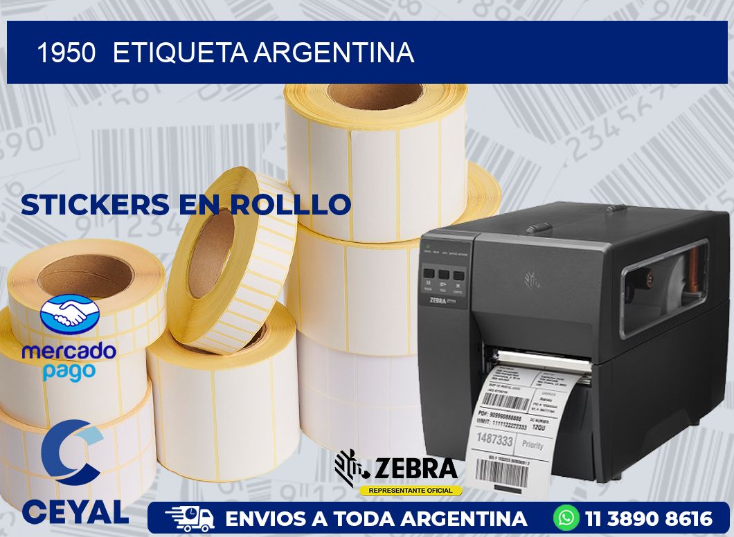 1950 ETIQUETA ARGENTINA