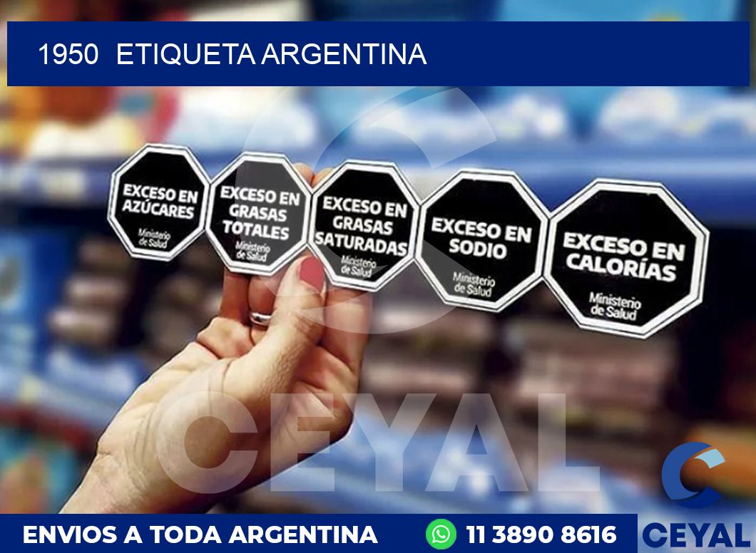 1950  ETIQUETA ARGENTINA