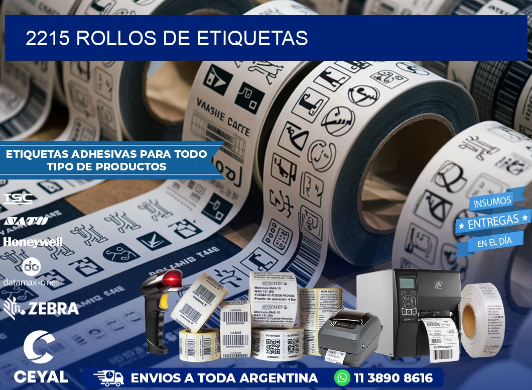 2215 ROLLOS DE ETIQUETAS