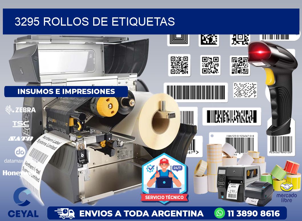 3295 ROLLOS DE ETIQUETAS