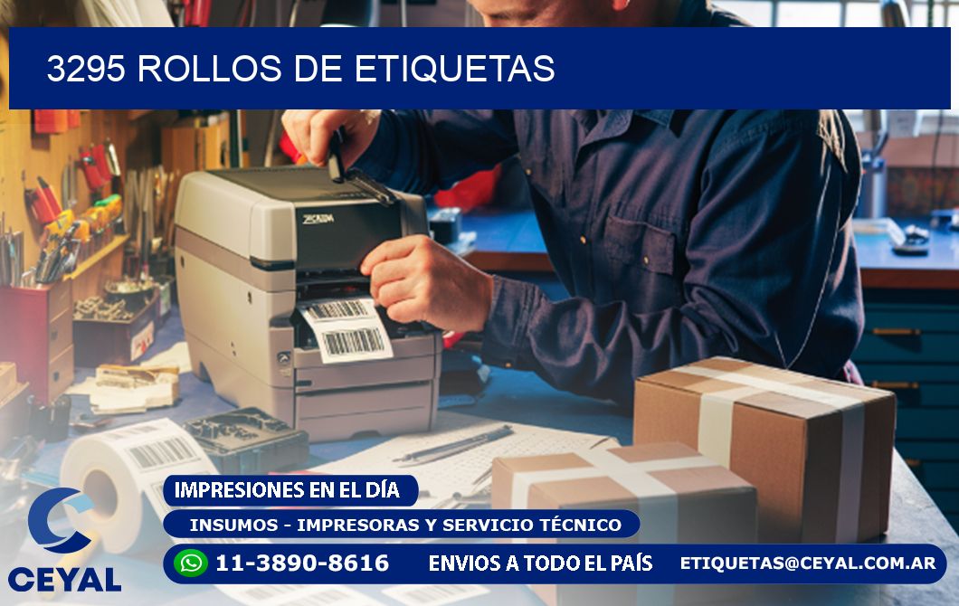 3295 ROLLOS DE ETIQUETAS