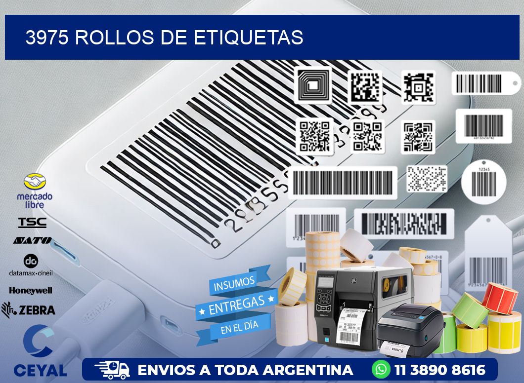 3975 ROLLOS DE ETIQUETAS