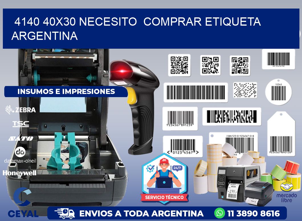 4140 40X30 NECESITO COMPRAR ETIQUETA ARGENTINA