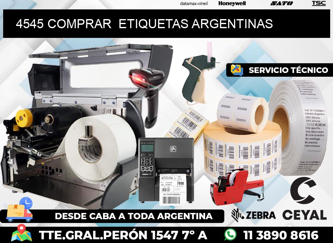 4545 COMPRAR  ETIQUETAS ARGENTINAS