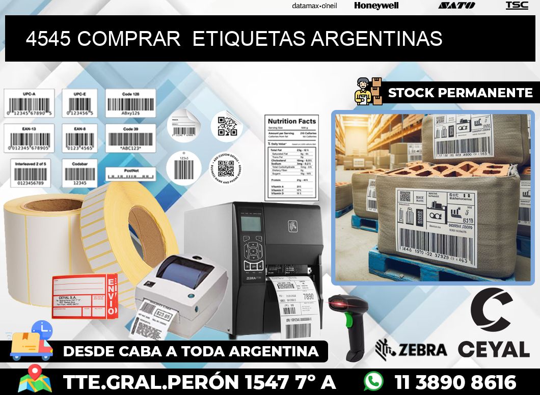4545 COMPRAR  ETIQUETAS ARGENTINAS